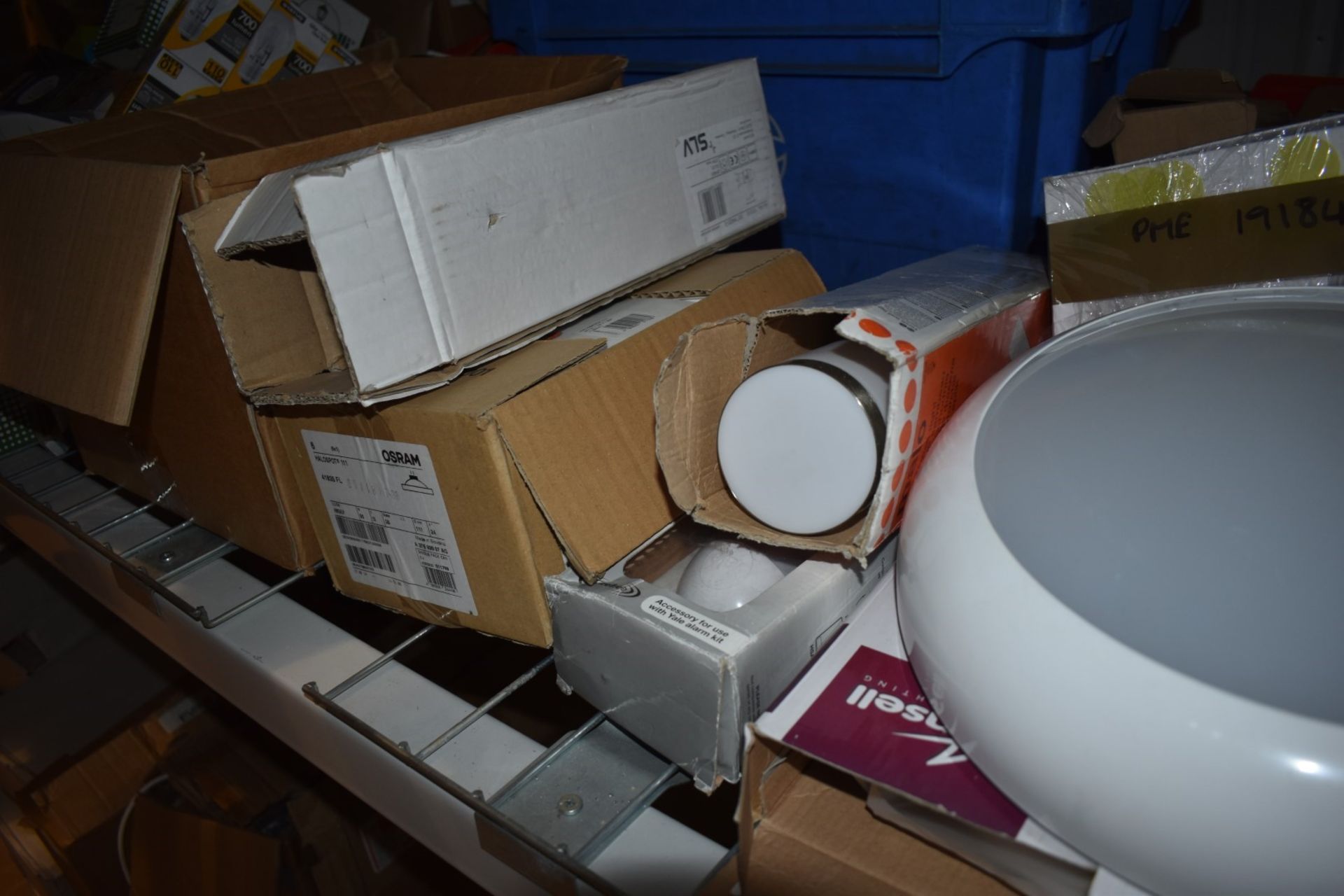 Large Assorted Job Lot - Many Various Items Included - Light Fittings, Bulbs, Emergency Exit Signs - Image 7 of 30