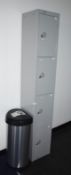 1 x Elite Four Door Staff Locker Without Keys - Includes Waste Bin - Ref: FF147 U - CL544 -