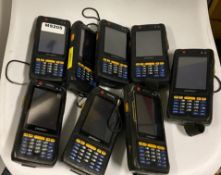 8 x Pidion BIP-6000 Handheld Mobile Computer With Barcode Scanning Capability - Used Condition -