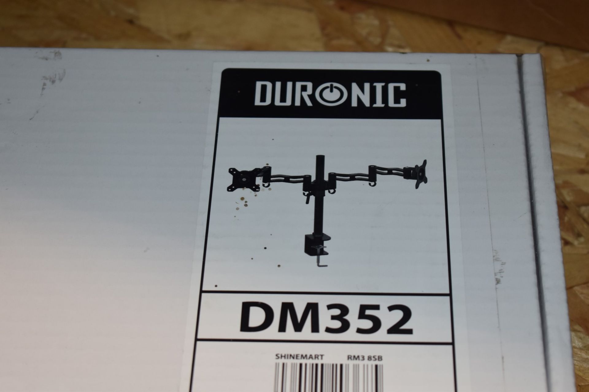 1 x Duronic DM252 Double PC Desk Mount For Monitors Suitable For Monitors of 13 to 27 Inch - Image 2 of 2