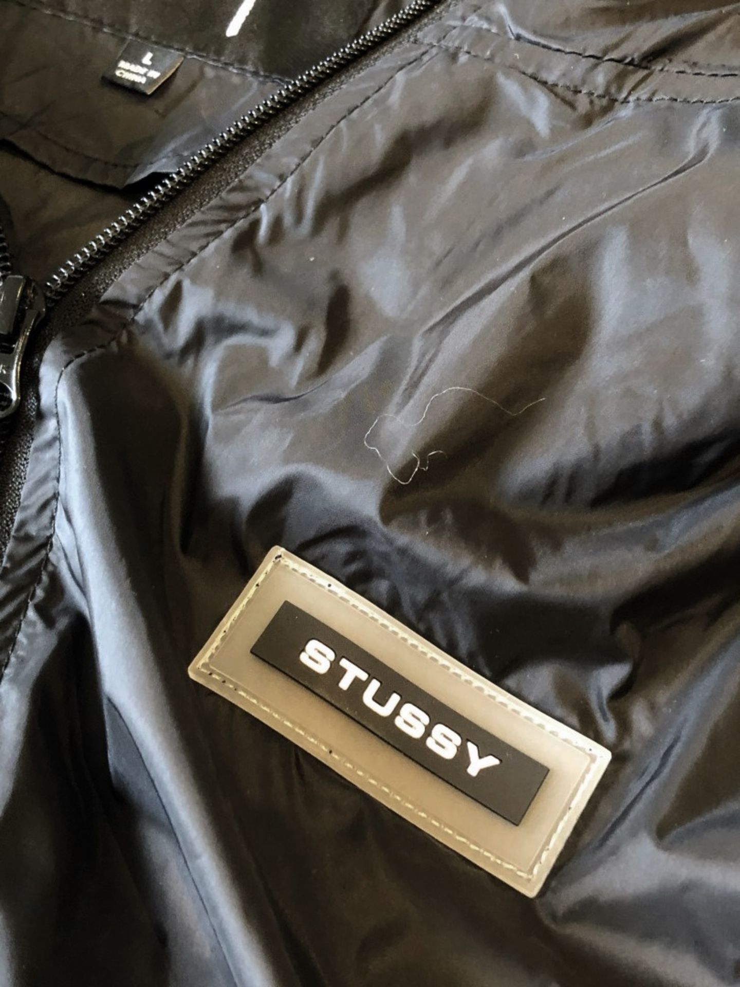 1 x Men's Genuine Stüssy Designer Jacket In Black - Size (EU/UK): L/L - Preowned - Ref: JS187 - NO - Image 4 of 6