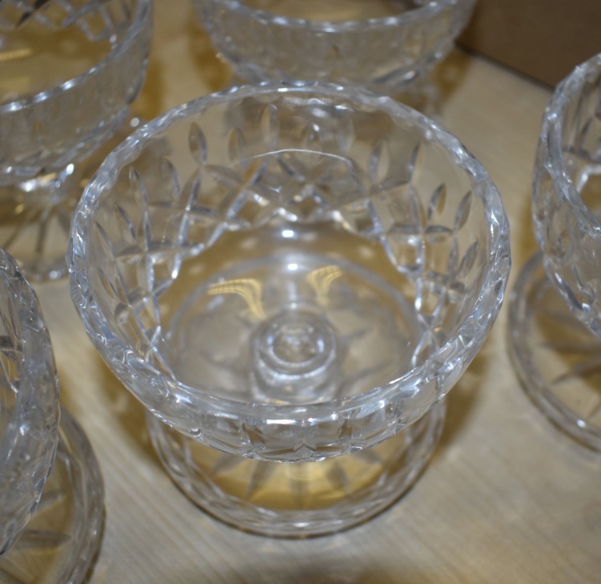 6 x Czechoslovakian Crystal Desert Dishes - Unused - No VAT on the Hammer - CL641 - Location: - Image 5 of 7