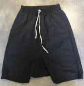 1 x Pair Of Men's Genuine Rick Owens 'Babel' Drawstring-Waist Wool Jersey Shorts - Italian Made -