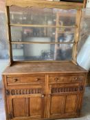 1 x Antique Wooden Welsh Dresser - Ref: Lot 63 - CL548 - Location: Near Market HarboroughAll items