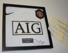1 x Nani Signed Manchester United Football in Frame With COA - NO VAT ON THE HAMMER PRICE -