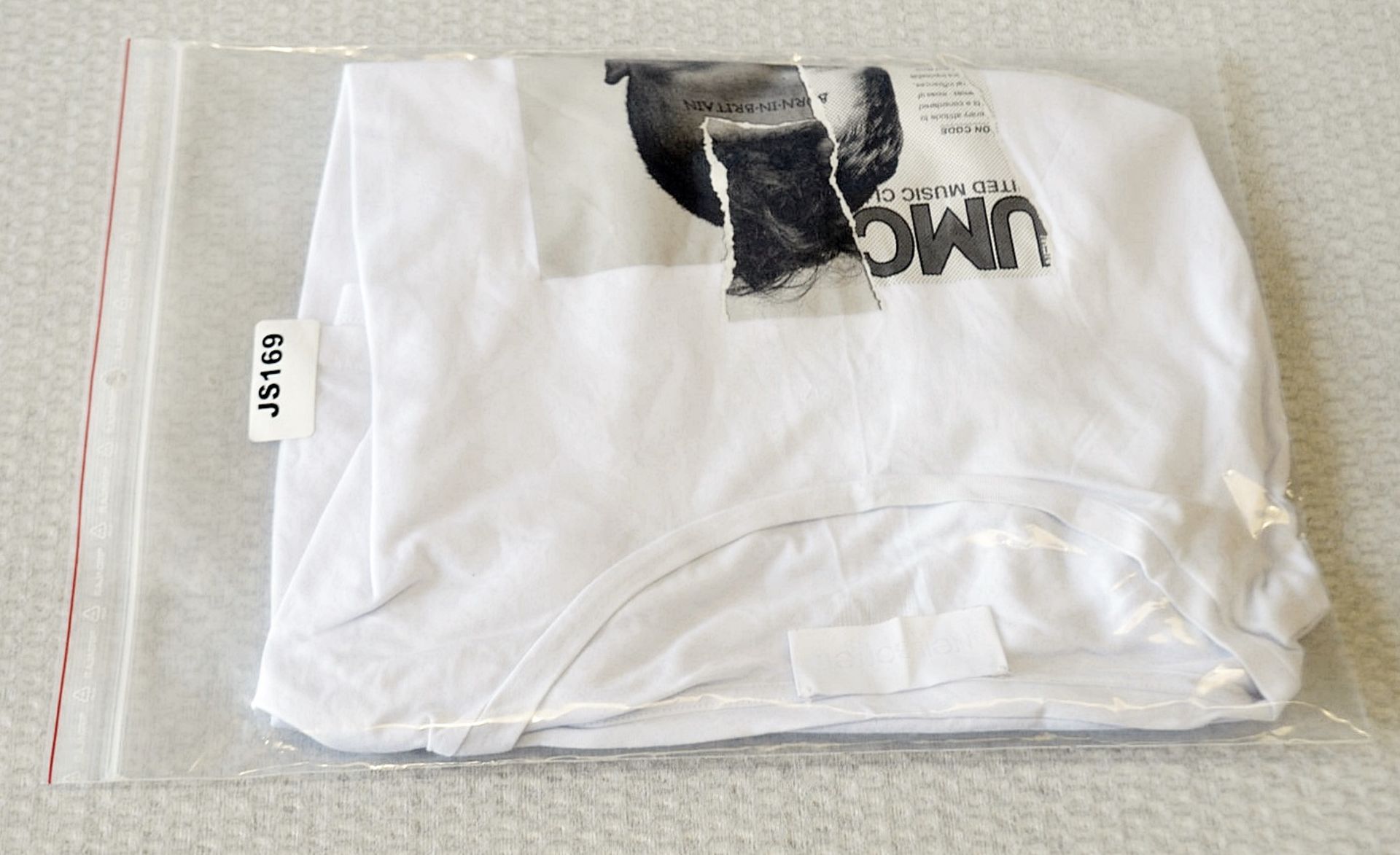 1 x Men's Genuine Neil Barrett Designer T-Shirt In White - Preowned - Ref: JS169 - NO VAT - Image 7 of 7