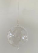 2150 x Glass Hanging Balls - Dimensions: 10x12cm - Ref: Lot 47 - CL548 - Location: Leicester
