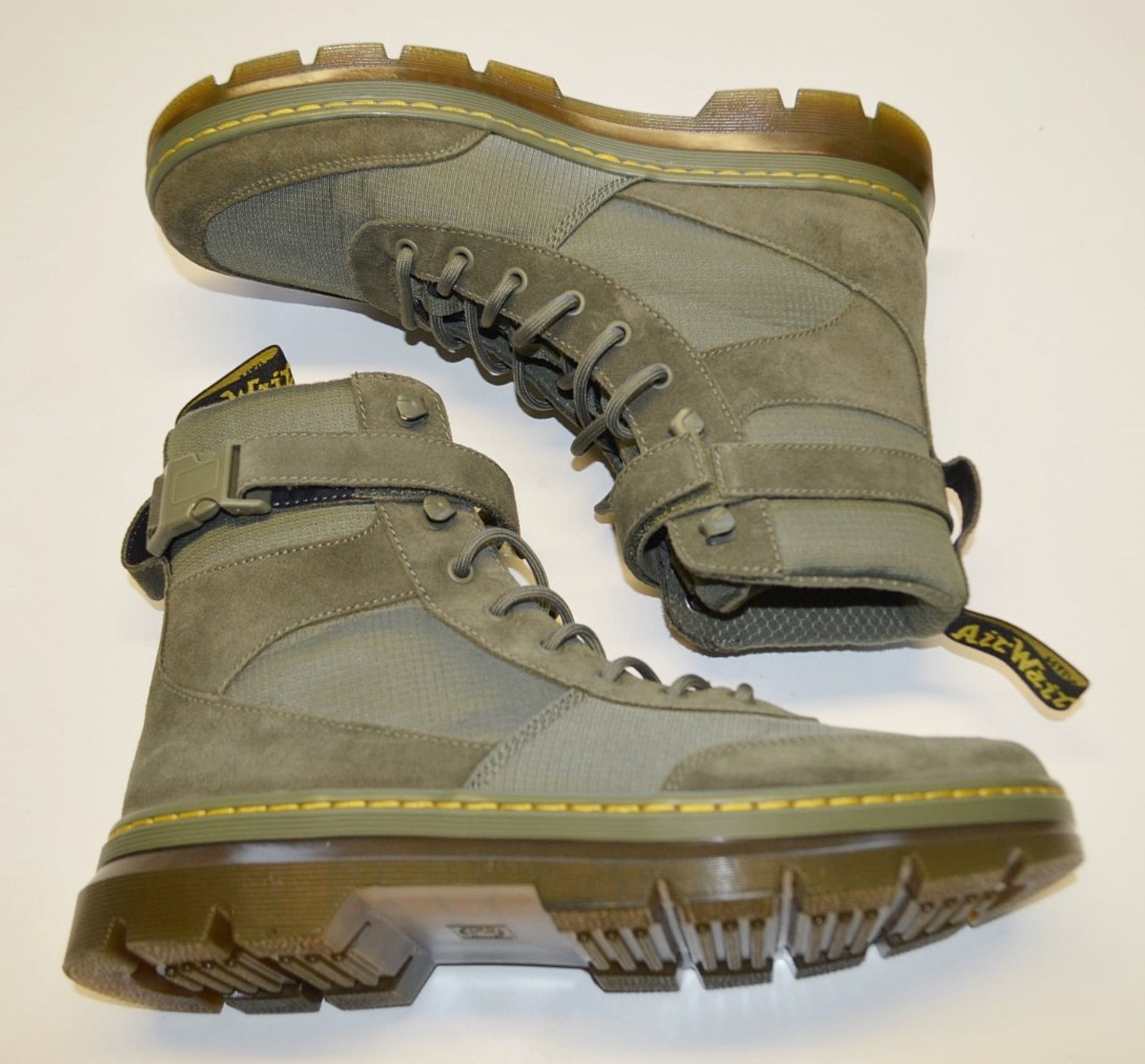 1 x Pair Of Men's Genuine Dr. Martens Boots - Colour: Combs Tech Green - Size (EU/UK): 45/10 - As - Image 5 of 8