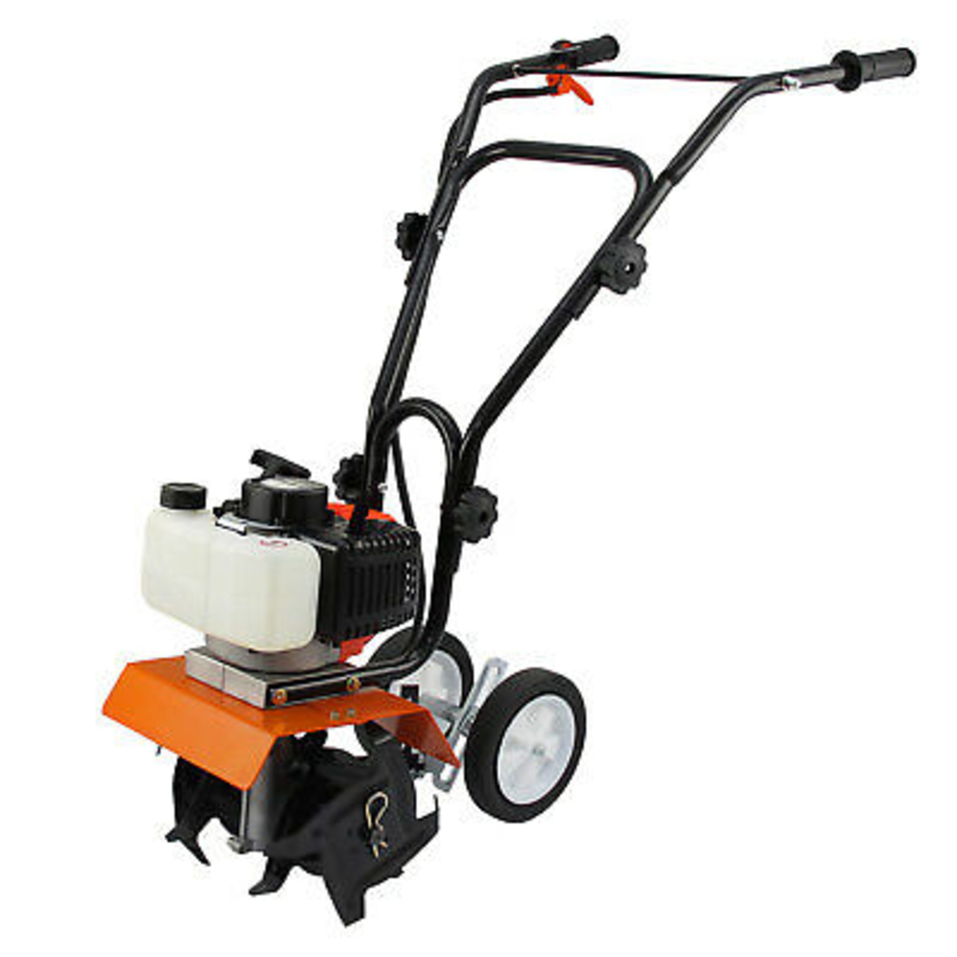 1 x High Performance 52cc Petrol Garden Cultivator - Mini Garden Tiller & Rotavator - Brand New - Image 2 of 8