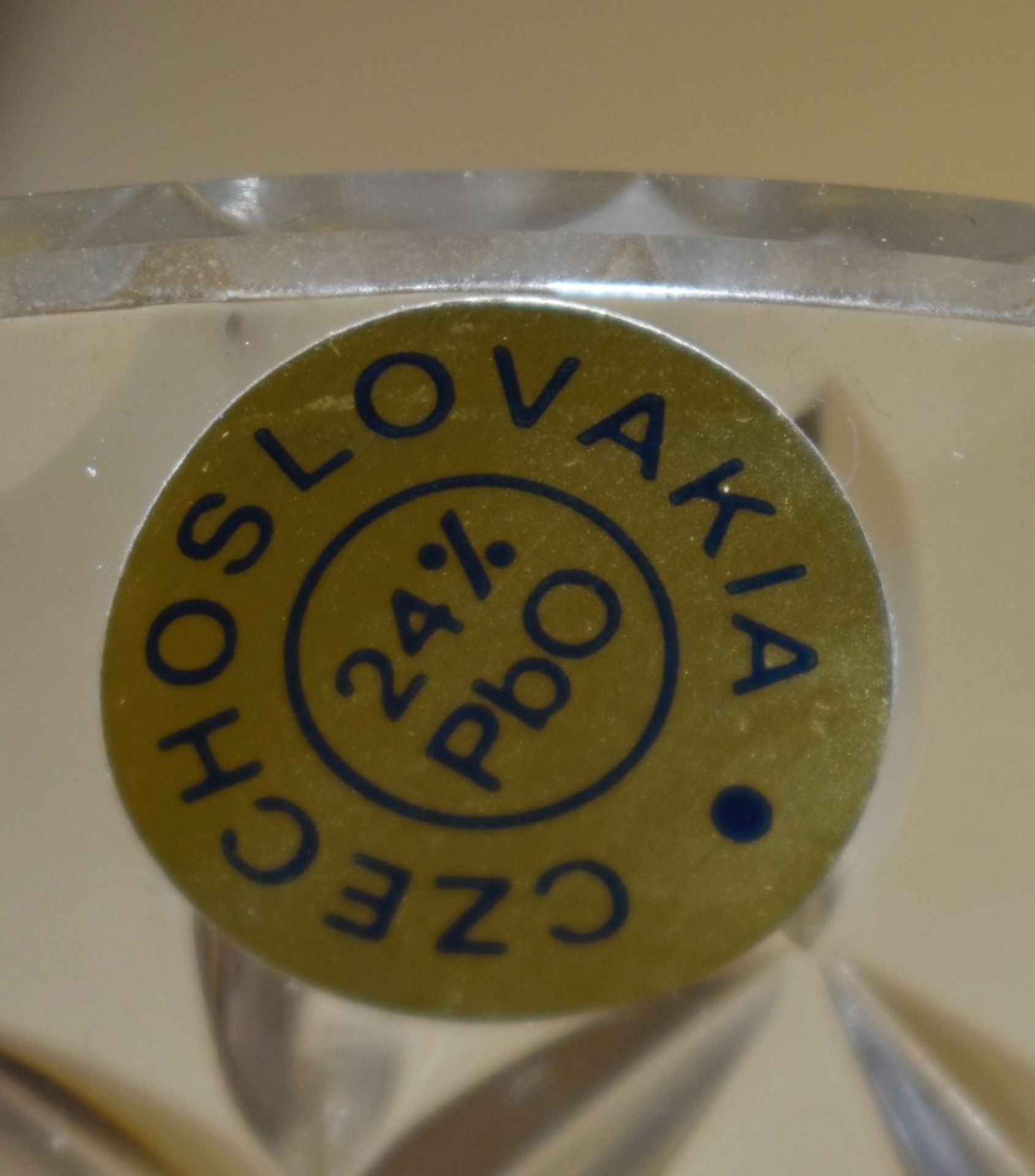 6 x Czechoslovakian Crystal Desert Dishes - Unused - No VAT on the Hammer - CL641 - Location: - Image 4 of 7
