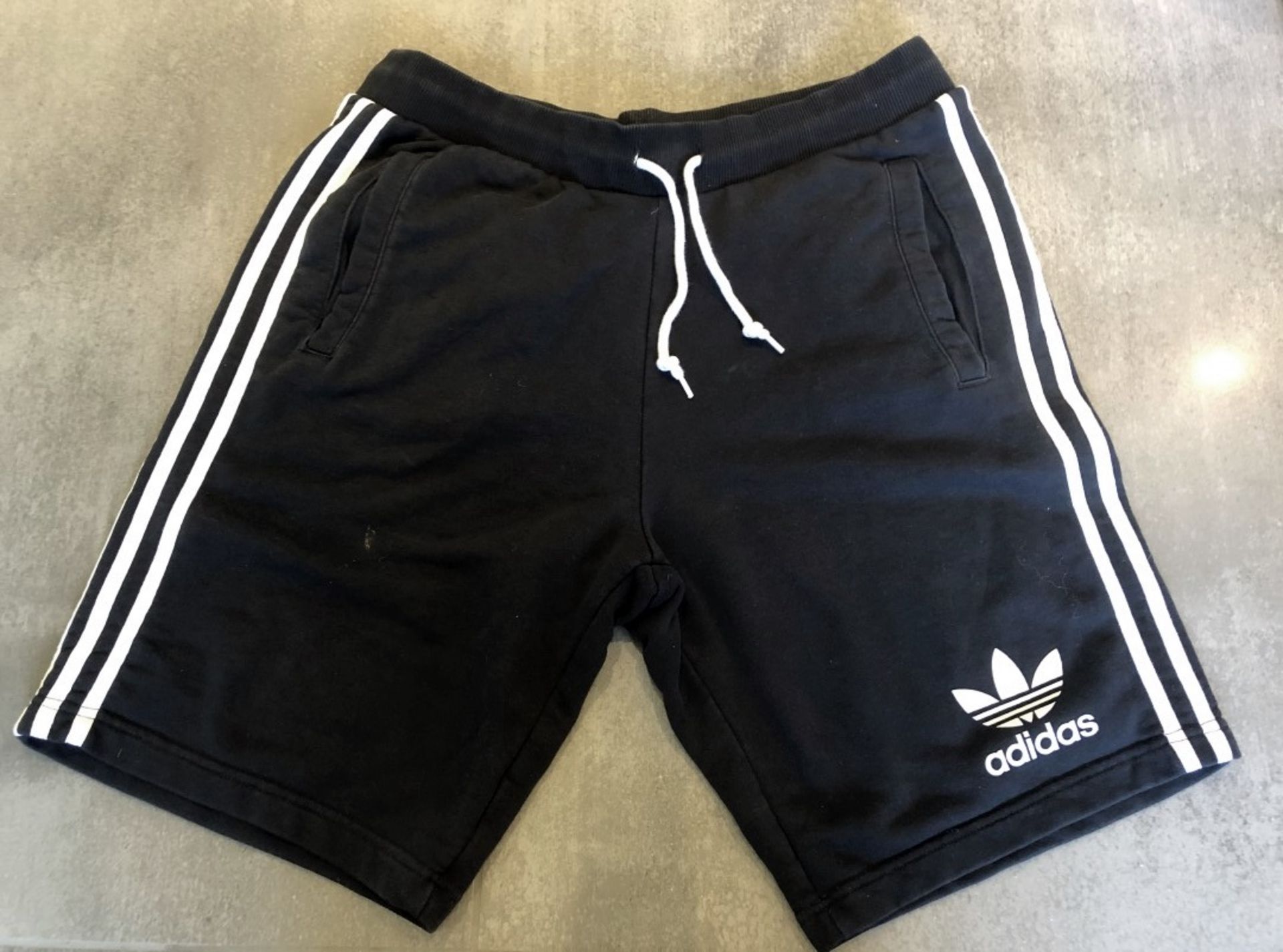 4 x Assorted Pairs Of Men's Genuine Adidas Shorts - AllIn Black - Sizes: L-XL - Preowned