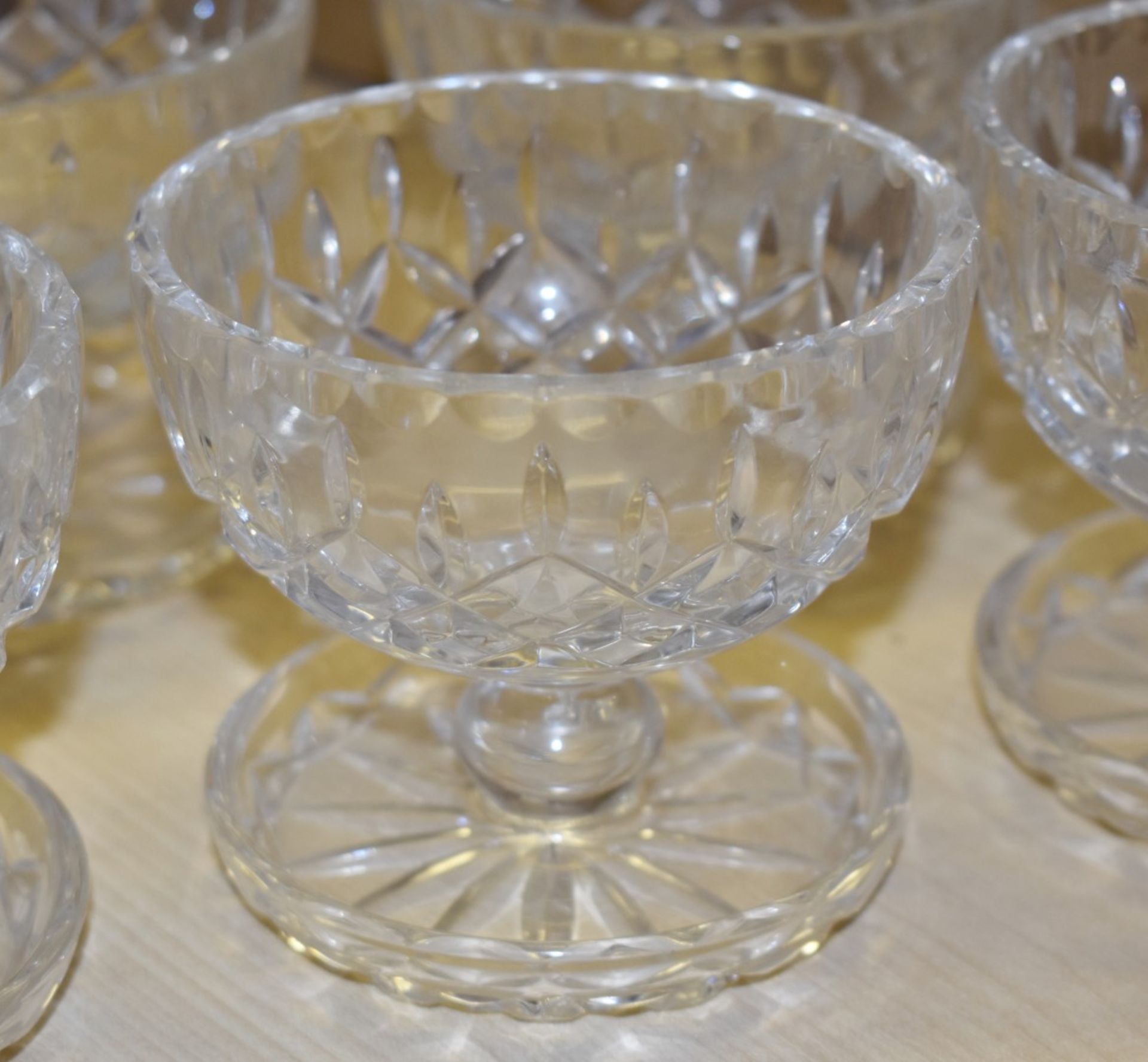6 x Czechoslovakian Crystal Desert Dishes - Unused - No VAT on the Hammer - CL641 - Location: - Image 3 of 7