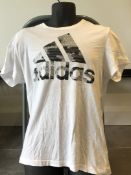 1 x Pair Of Men's Genuine Adidas Shorts In White - Size (EU/UK): L/L - Preowned - Ref: JS126 - NO