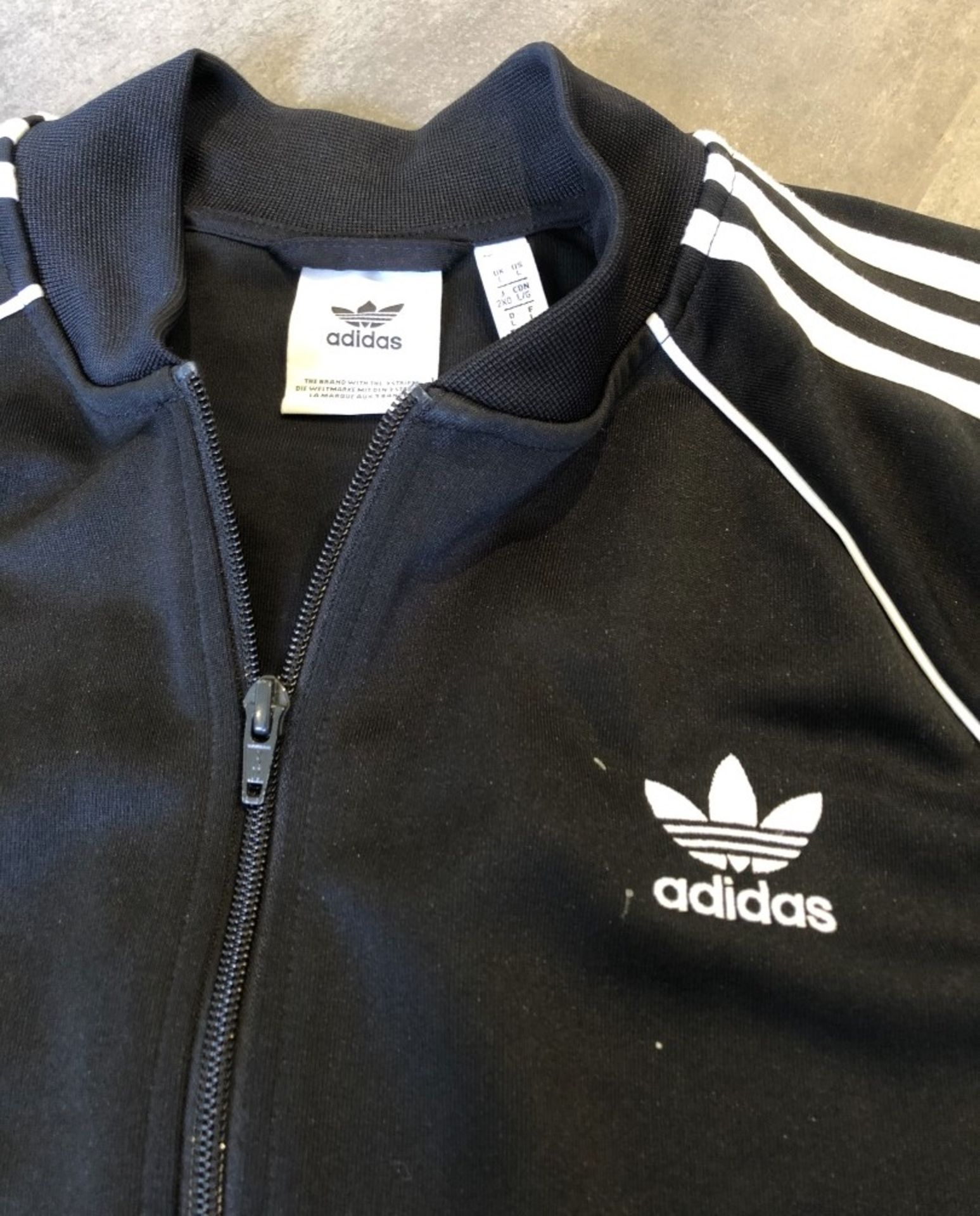 1 x Men's Genuine Adidas Tracksuit In Black - Size (EU/UK): L/L - Preowned - Ref: JS117 - NO VAT - Image 6 of 8