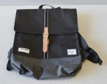 1 x Genuine Herschel Backpack In Black - Preowned - Ref: JS208 - NO VAT ON THE HAMMER - CL645 -