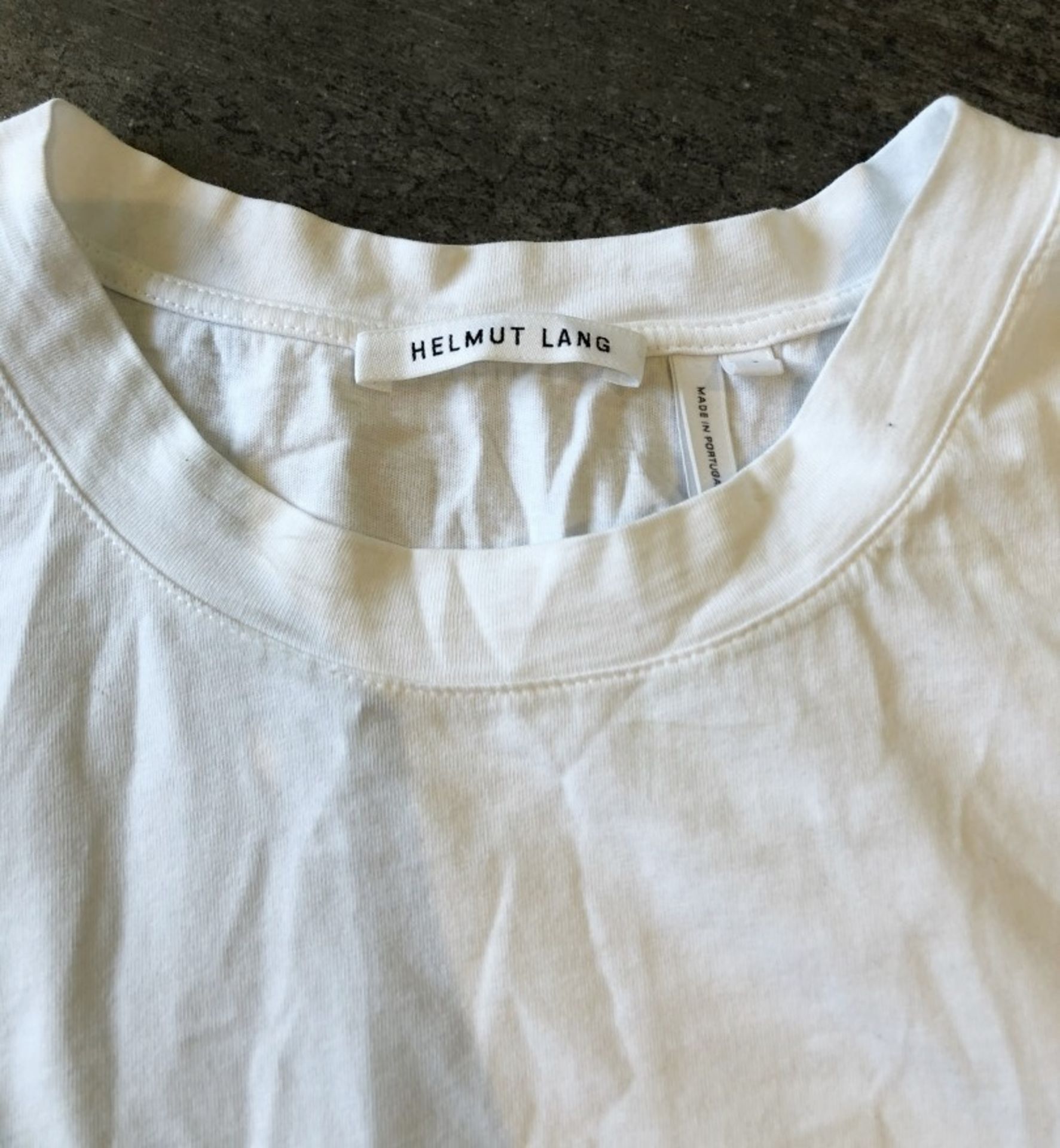 1 x Men's Genuine Designer 'Helmut Lang' T-Shirt In White - Size (EU/UK): L/L - Original RRP £140 - Image 3 of 5