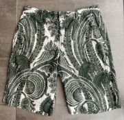 1 x Pair Of Men's Genuine Givenchy Shorts In Green - Size: 48 - Preowned In Good Condition - Ref: