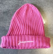 1 x Genuine Jaquemus Hat - Pink - Preowned - Ref: JS212 - NO VAT ON THE HAMMER - CL645 - Location: