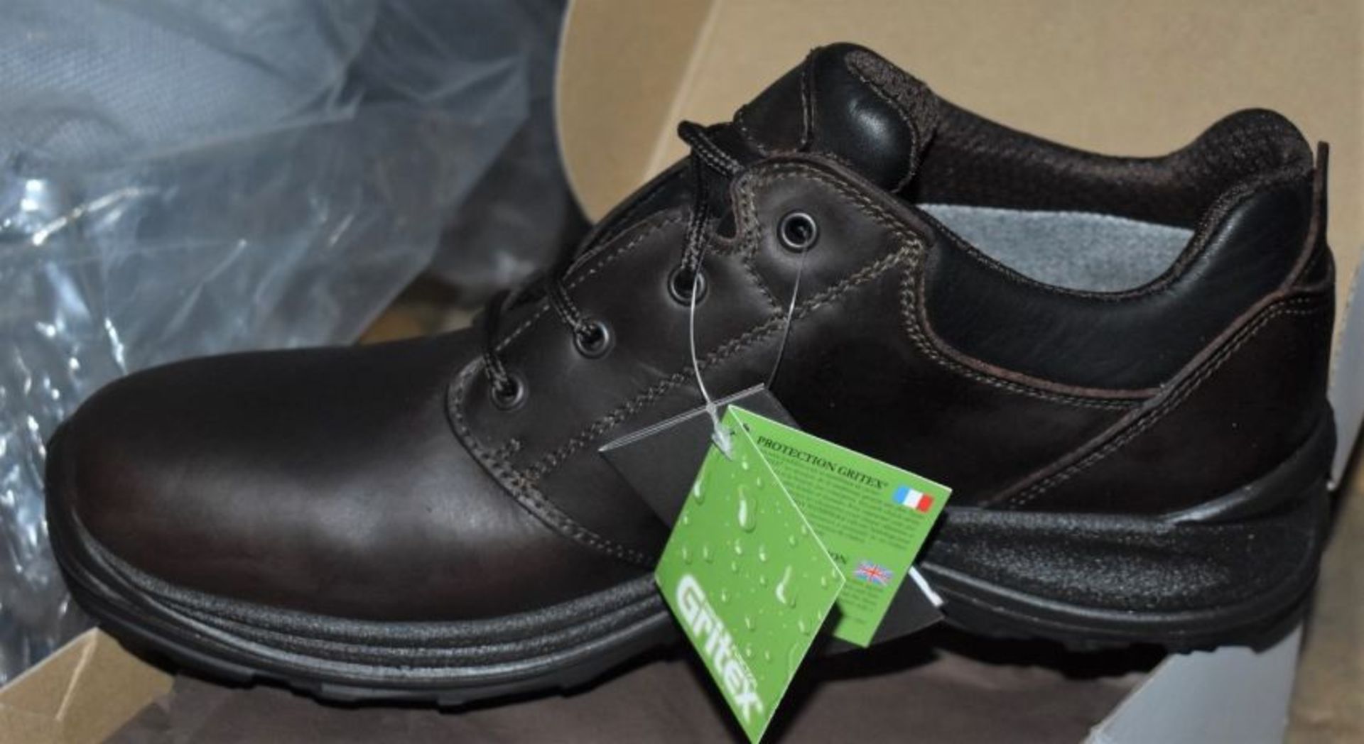 1 x Pair of Men's Grisport Brown Leather GriTex Shoes - Rogerson Footwear - Brand New and Boxed - - Image 3 of 5