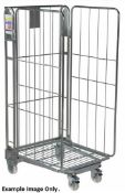 4 x Roller Cages With Heavy Duty Castors - Demountable With Three Sides - Ideal For Storing and