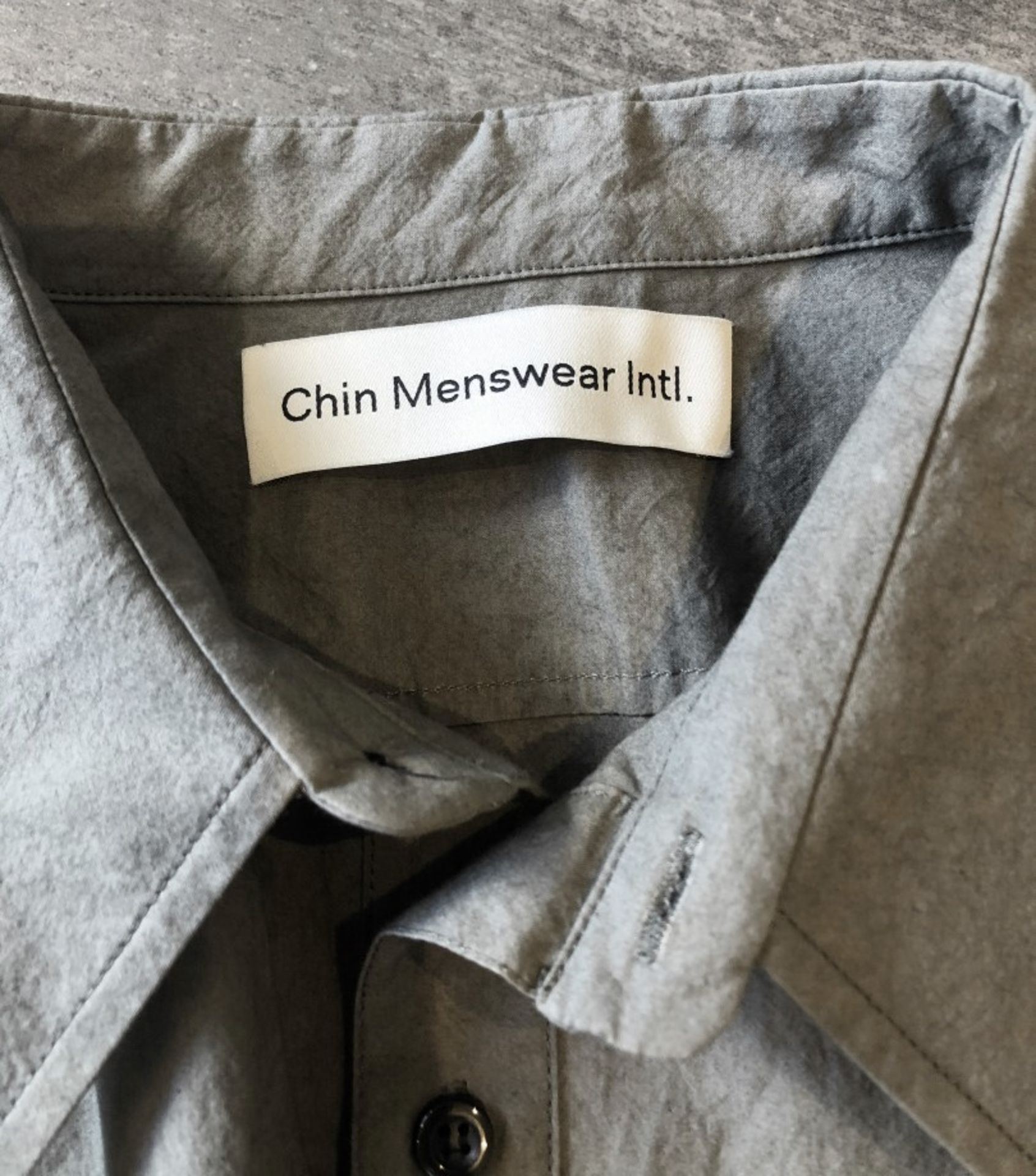 1 x Men's Genuine Chin Menswear Intl. Long Sleeve Khaki Shirt - Size (EU/UK): L/L - RRP £360 - Image 7 of 7