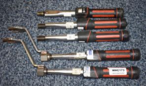 5 x Norbar 60TH Adjustable Torque Wrench Tools With Two Attachments - Approx RRP £550 - Ref WHC173