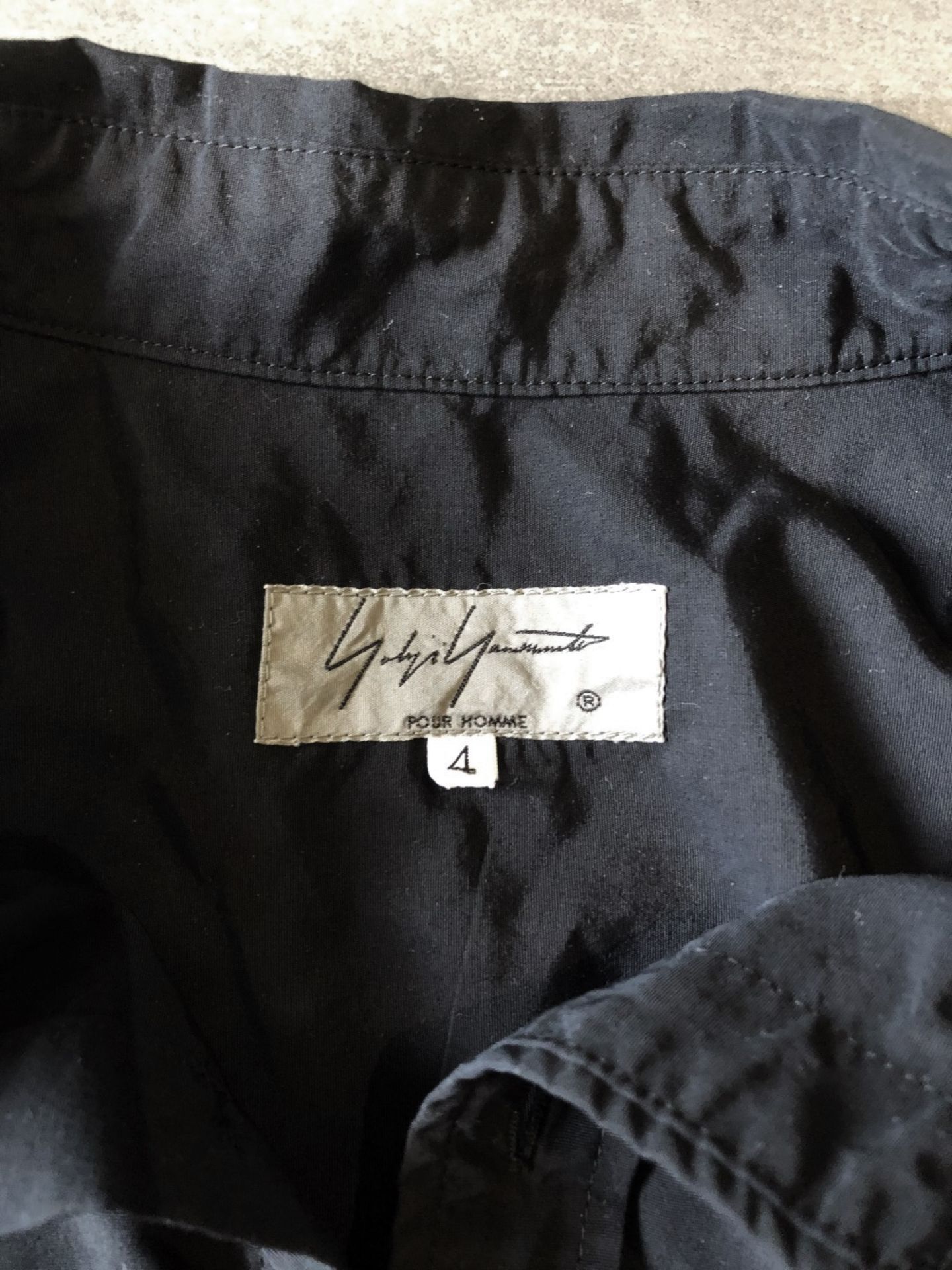 1 x Men's Genuine Andrea Ya-Aqov Long Sleeve Shirt In Black - Size (EU/UK): 4/4 - Preowned - Image 4 of 6