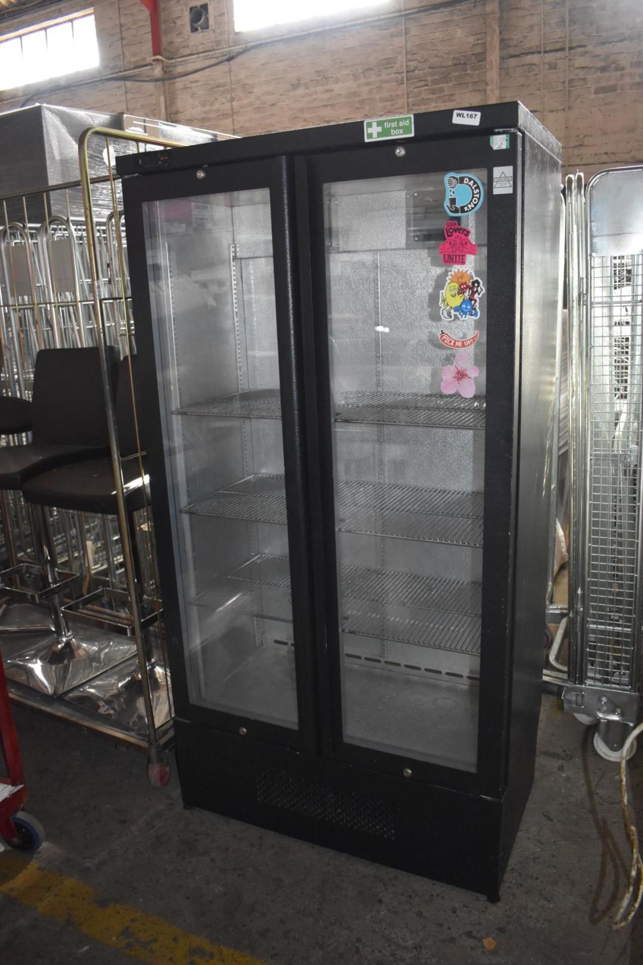 1 x Osborne 350E Two Door Upright Display Drinks Chiller - CL011 - Ref 167 WH3 - Location: - Image 2 of 5