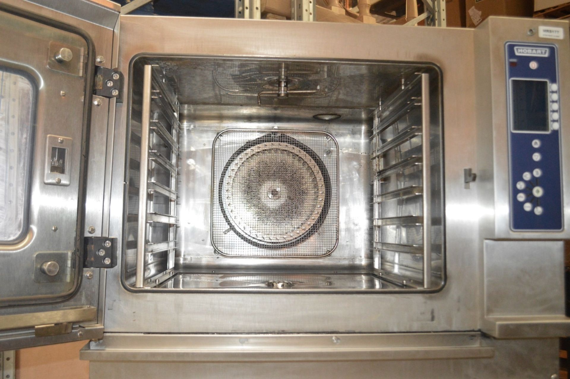 1 x HOBART Commercial Double Oven Stack -  Includes 1 x Combination 10-Grid + 1 x Steam 6-Grid Oven - Image 12 of 17