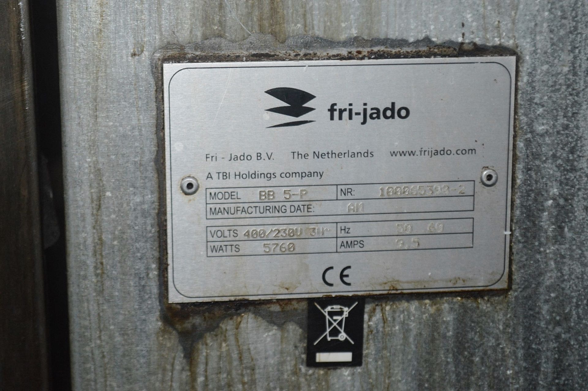 1 x FRI-JADO Commercial 5-spit Programmable Rotisserie Double Oven (BB 5-P) - Total Dimensions: - Image 5 of 9