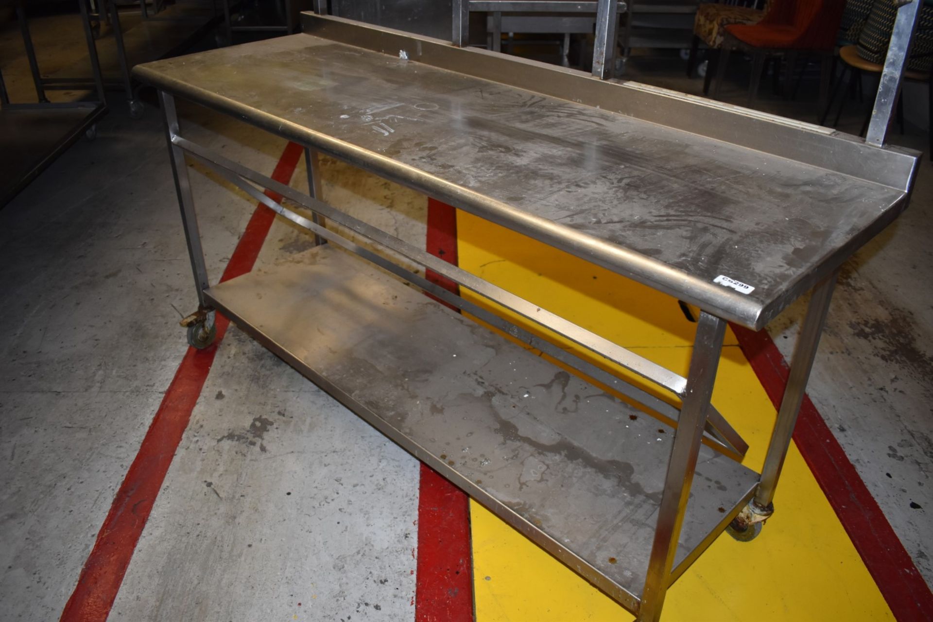 1 x Stainless Steel Prep Bench For Baguette Preparation - Width 180 x Depth 60 cms - CL626 - Ref - Image 3 of 5