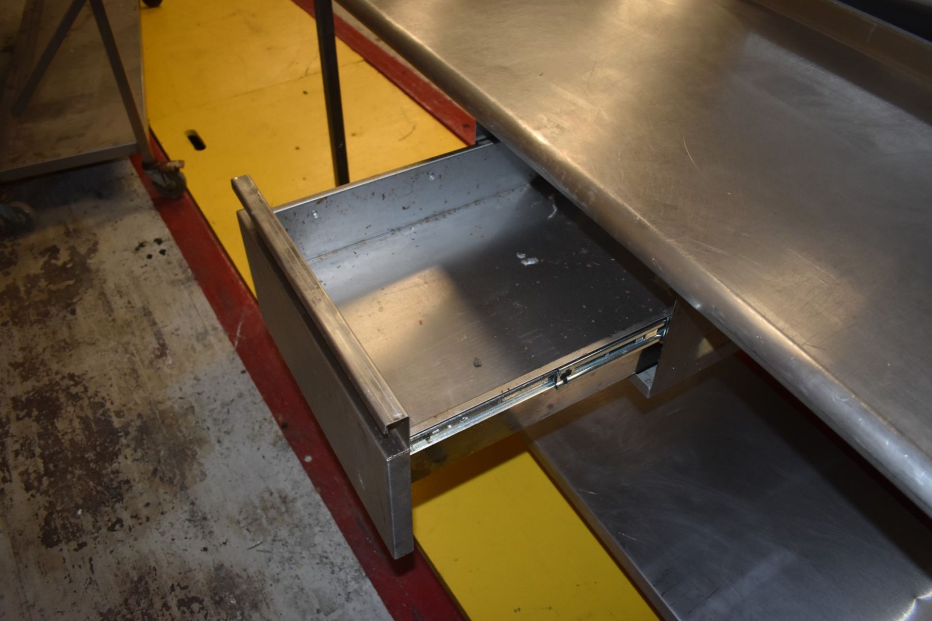 1 x Stainless Steel Prep Bench With Drawer and Undershelf - H87 x W170 x D65 cms - CL626 - Ref MS304 - Image 2 of 6