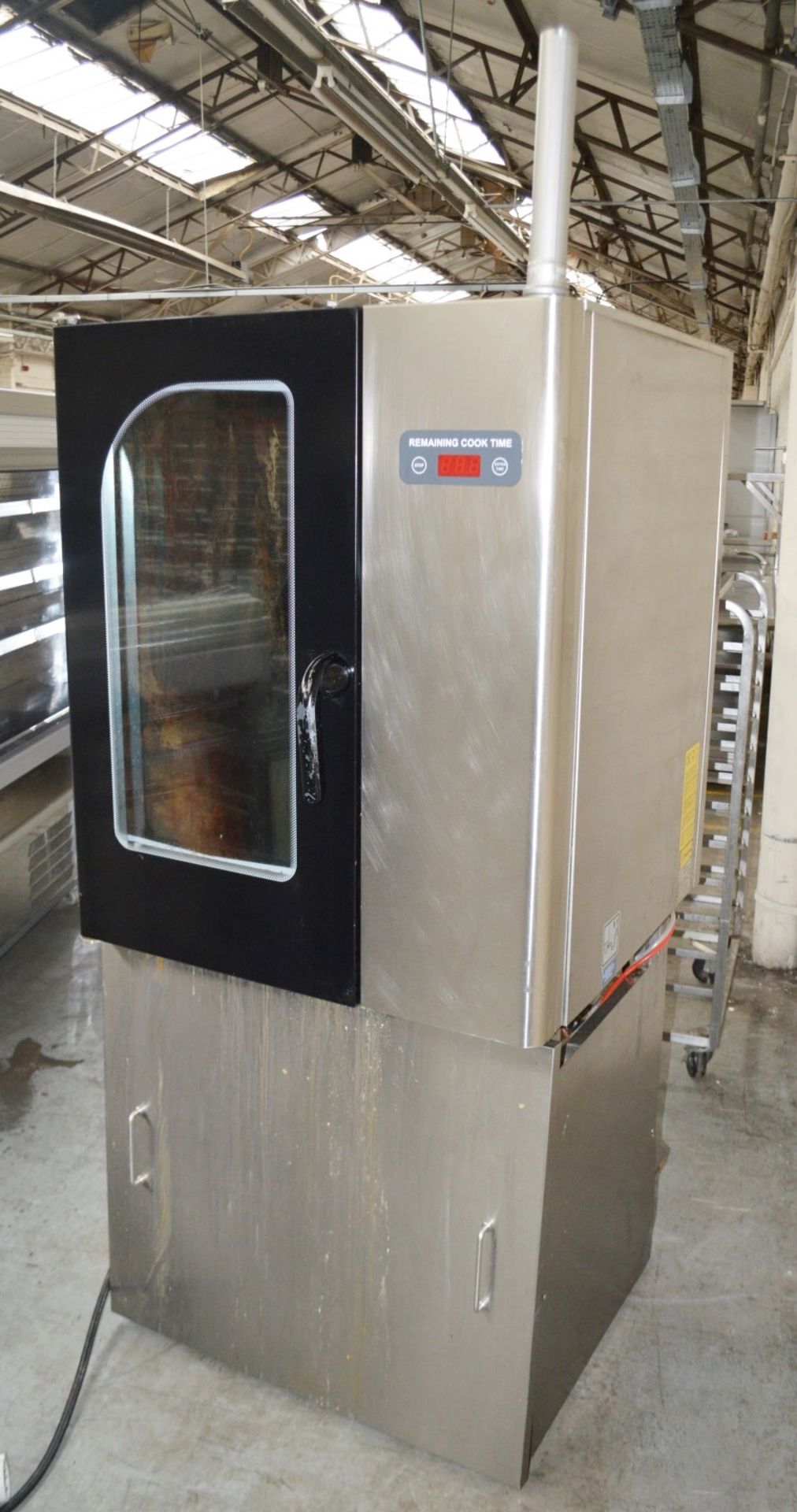 1 x BKI Giorik Commercial Electric 10-grid Combination Oven With 2-Sided Access On Large Mobile - Image 12 of 13