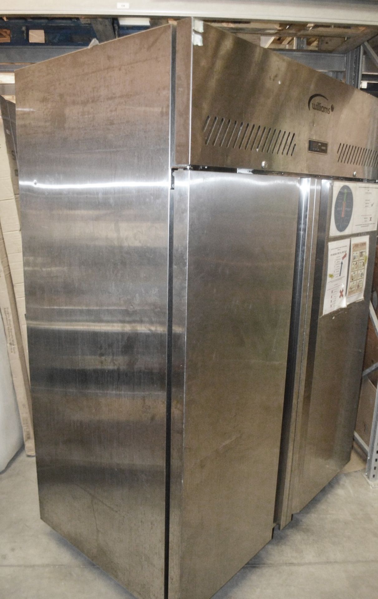 1 x WILLIAMS Upright 2-Door Stainless Steel Commercial Chiller Unit - Dimensions: H195 x W140 x - Image 5 of 12