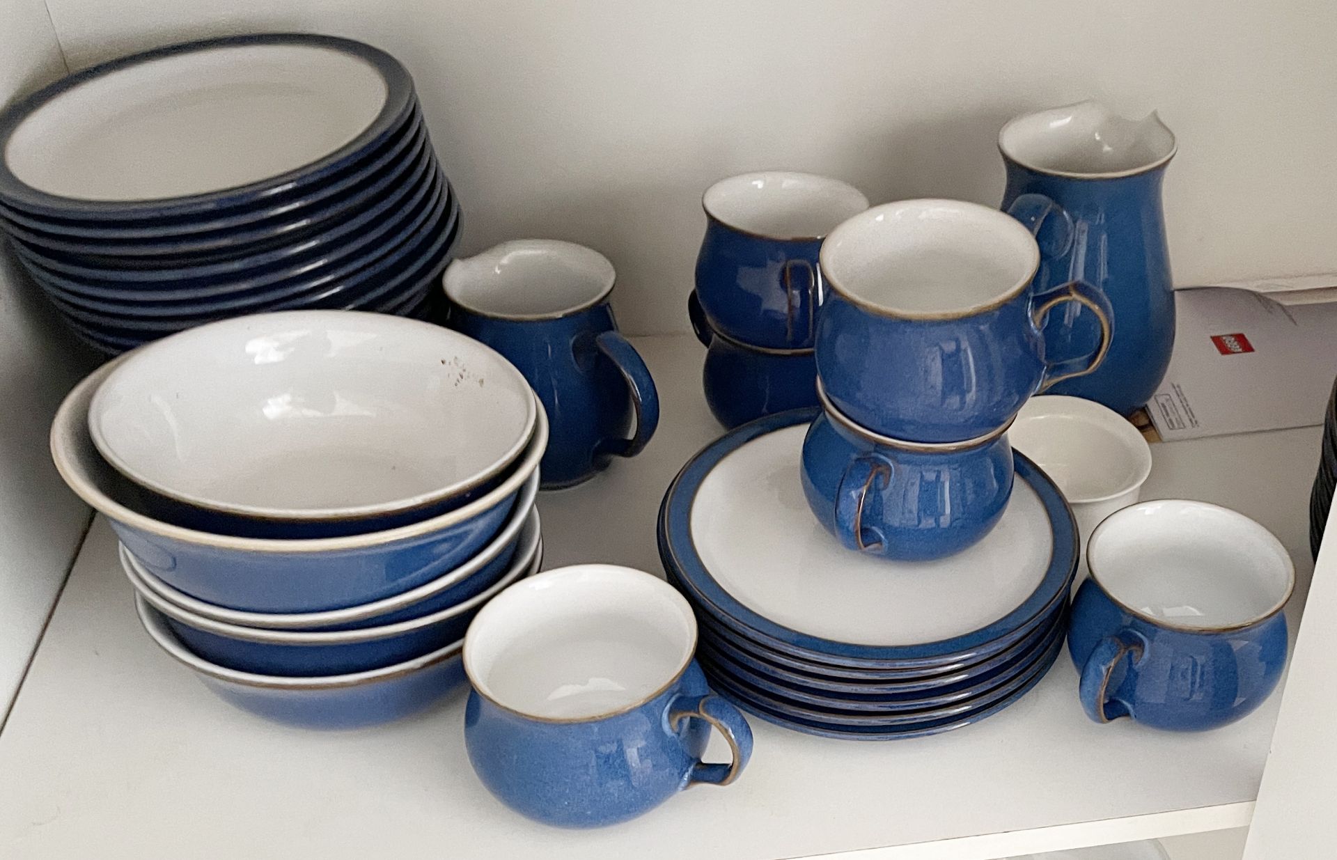 60 x Pieces Of Assorted Premium DENBY Imperial Blue Crockery Tableware - From An Exclusive