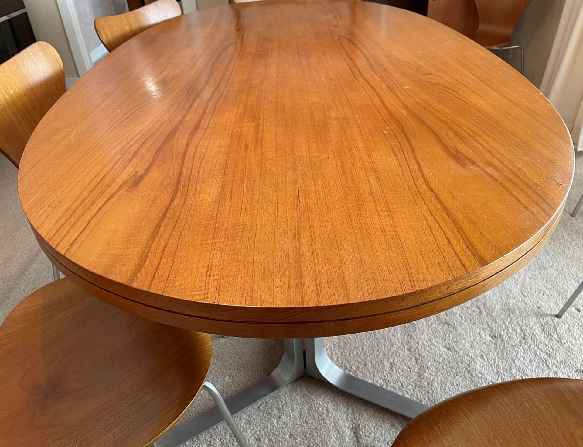 1 x Genuine Vintage FRITZ HANSEN Designer Dining Table With 8 x Chairs - Dated 1970 - Image 17 of 17