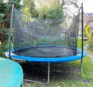 1 x Large 12ft Childrens Trampoline With Safety Net - Size: H80/270 x Diameter 375 cms - CL650 -