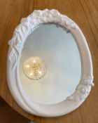 1 x Oval Mirror - Dimensions: 63 x 45cm - From An Exclusive Property In Leeds - No VAT on the Hammer
