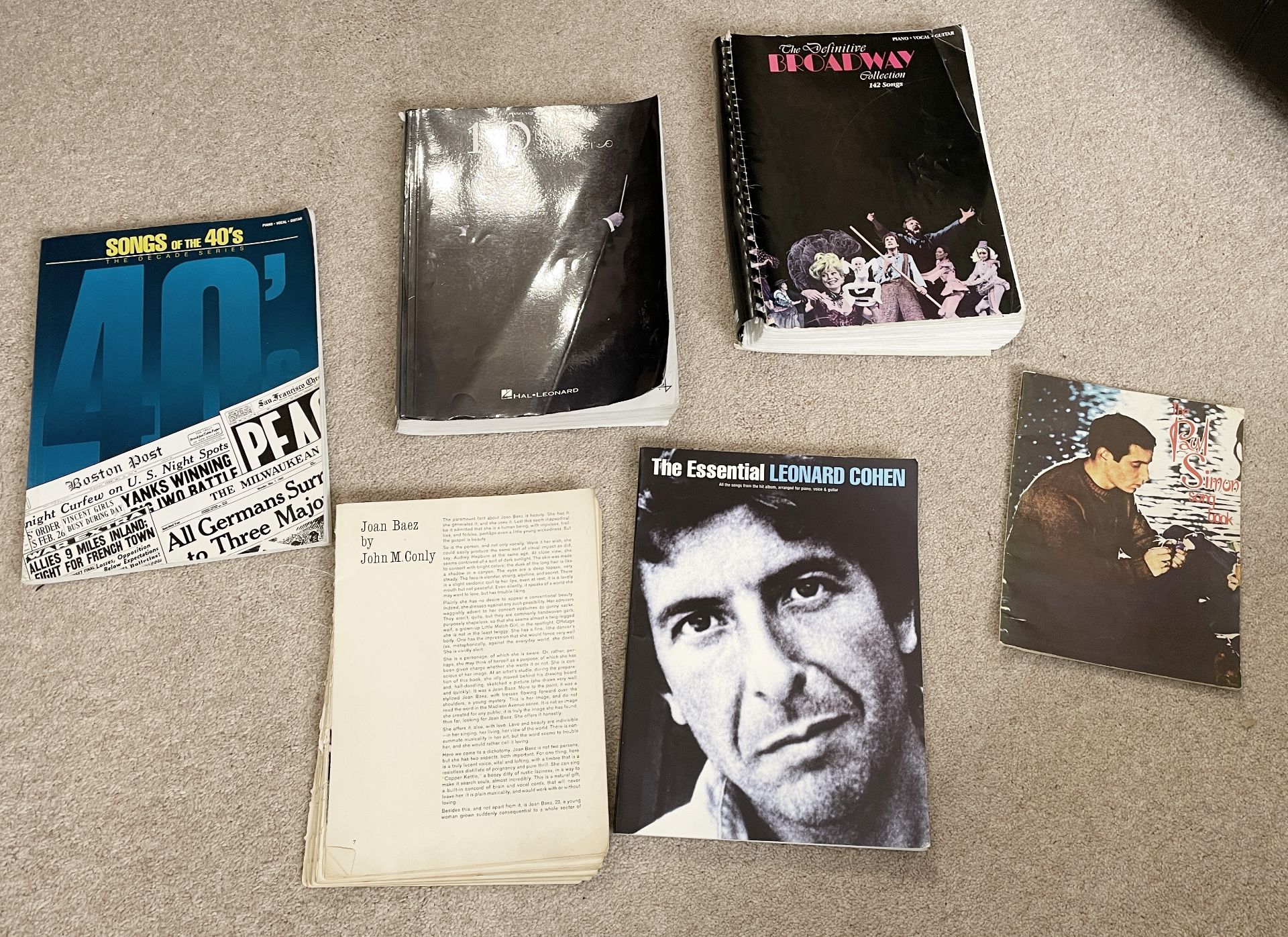 Job lot of Music Books - 7 Items As Shown - From An Exclusive Property In Leeds - No VAT