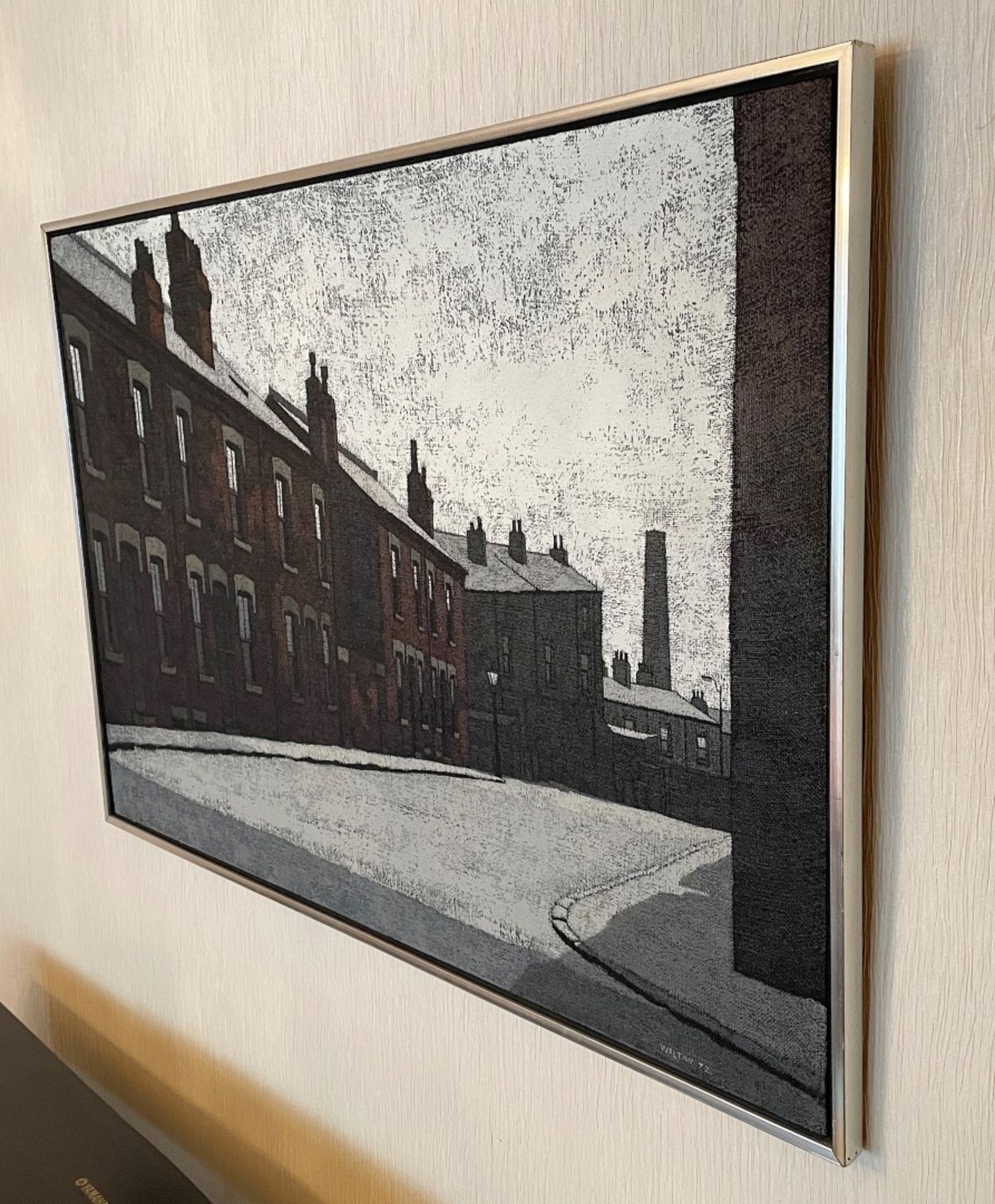 1 x Original Painting On Canvas Depicting An Industrial Street By Artist Stuart Walton - Signed ' - Image 2 of 9