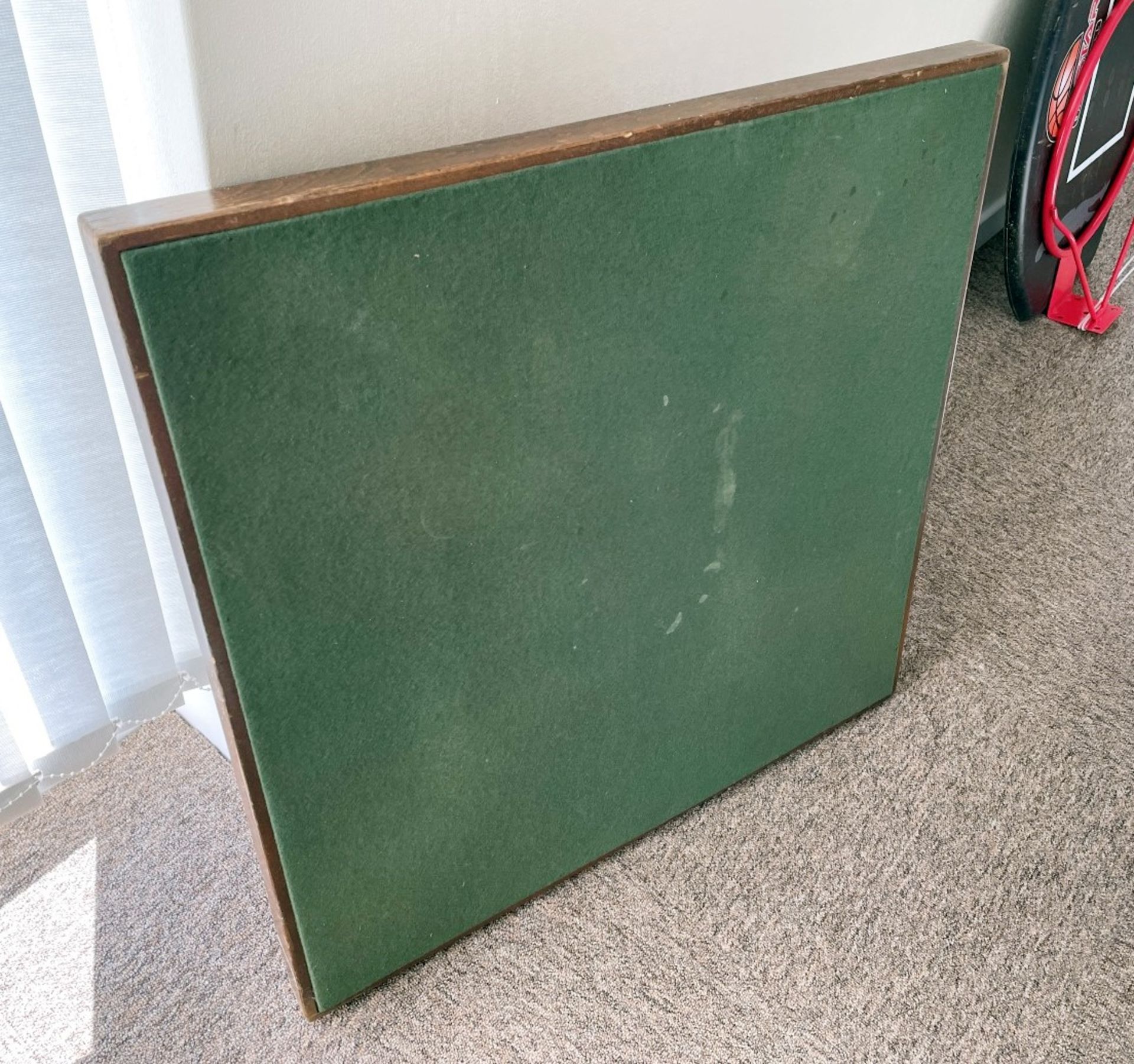 1 x Card Table Topped With Green Baize Fabric - From An Exclusive Property In Leeds - No VAT on - Image 3 of 3