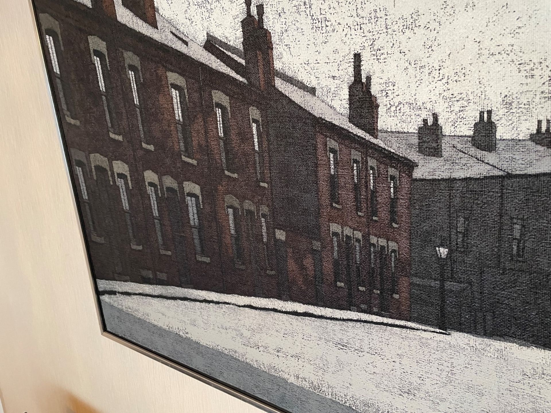 1 x Original Painting On Canvas Depicting An Industrial Street By Artist Stuart Walton - Signed ' - Image 6 of 9