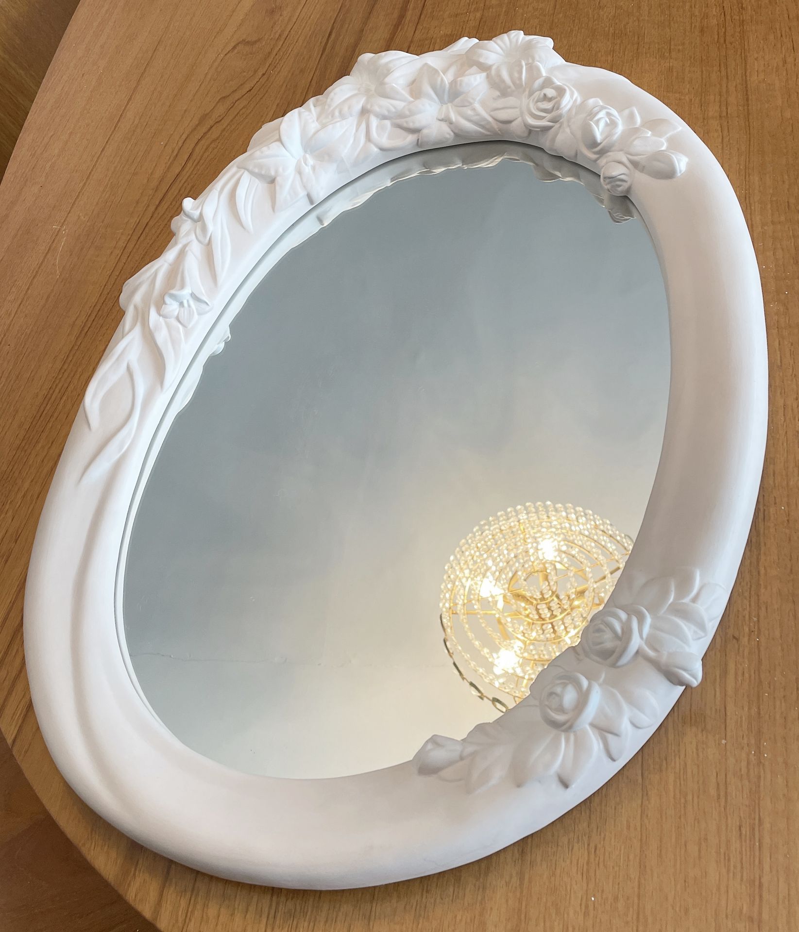 1 x Oval Mirror - Dimensions: 63 x 45cm - From An Exclusive Property In Leeds - No VAT on the Hammer - Image 2 of 2