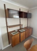 1 x Vintage ERCOL Designer Wall Unit - Dimensions To Follow - From An Exclusive Property In