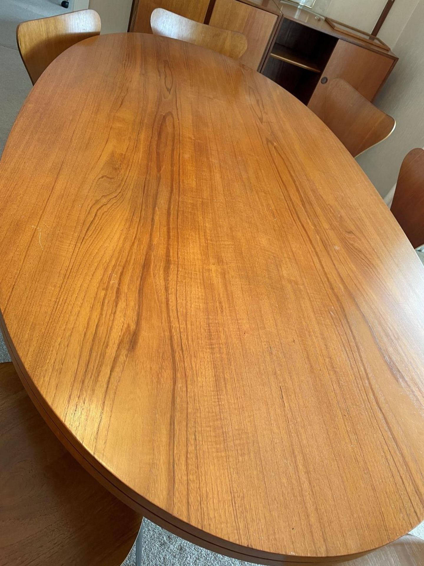 1 x Genuine Vintage FRITZ HANSEN Designer Dining Table With 8 x Chairs - Dated 1970 - Image 5 of 17