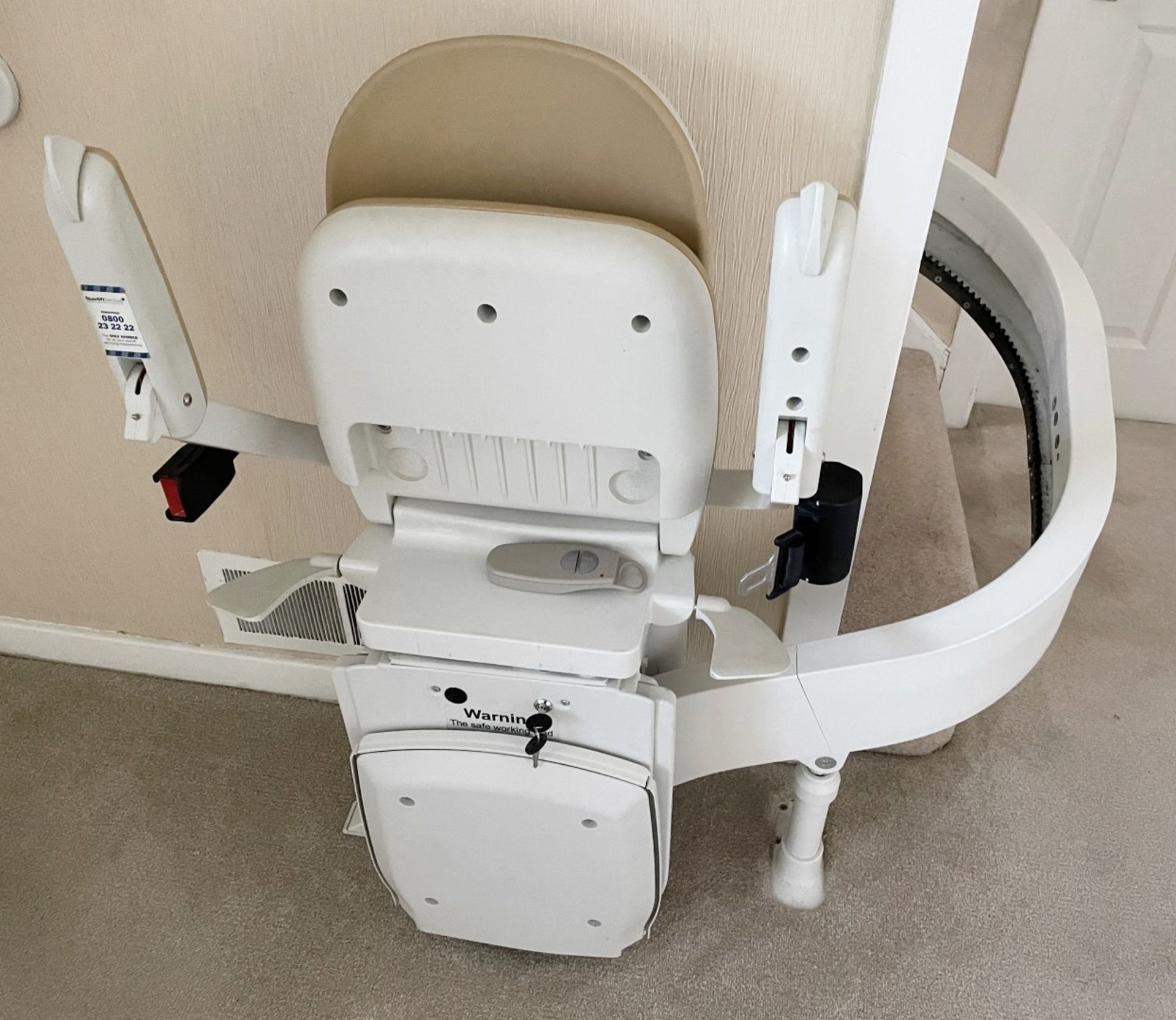 1 x  Acorn 180 Curved Stairlift And Track - Includes 2 x Remote Controllers - From An Exclusive - Image 13 of 16