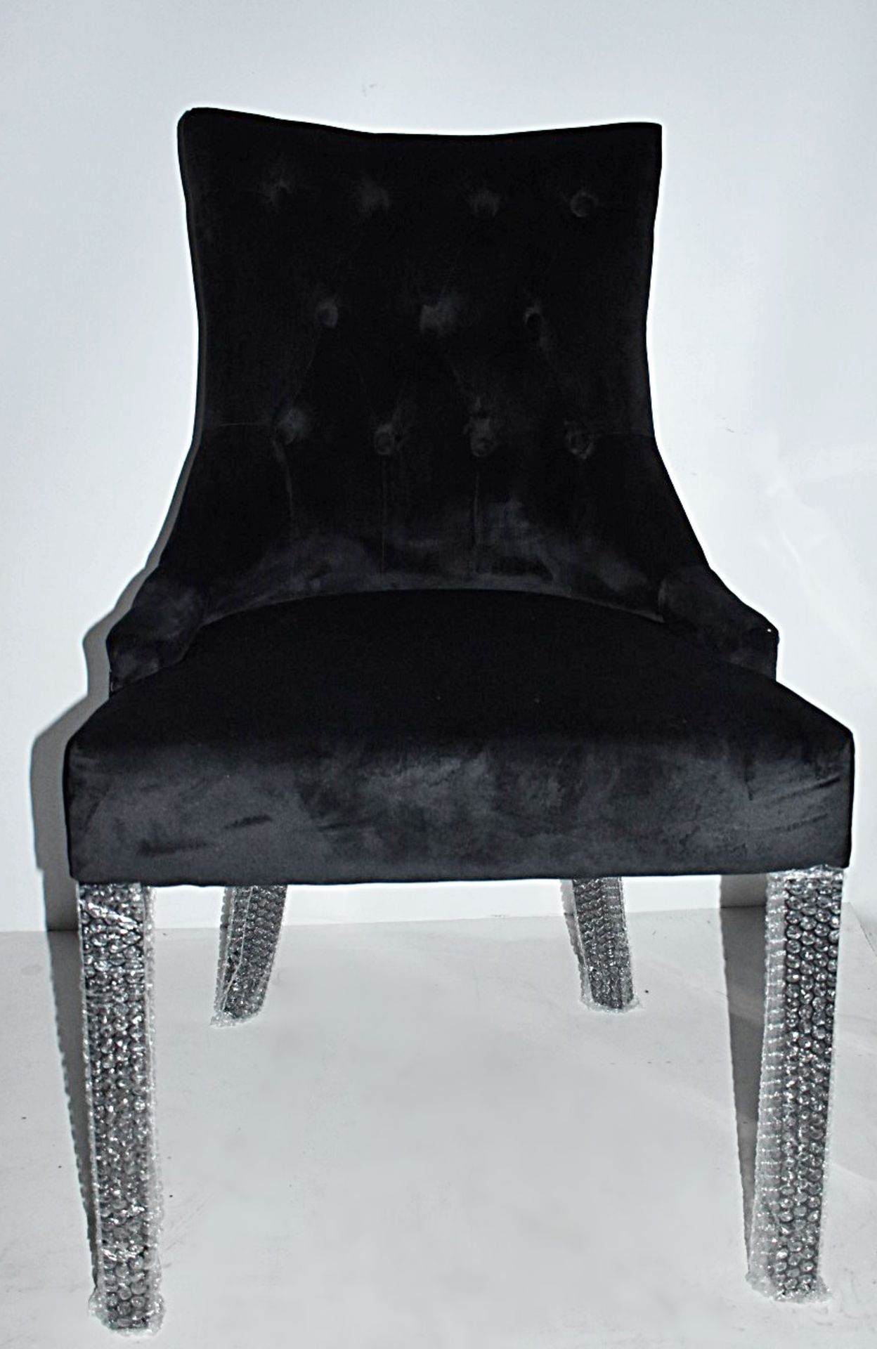 6 x HOUSE OF SPARKLES Luxury Vintage-style 'LION' Button-Back Dining Chairs Richly Upholstered In - Image 6 of 11