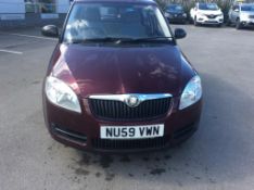 2009 Skoda Fabia 1 Htp 60 5dr Hatchback - CL505 - NO VAT ON THE HAMMER - Location: Corby