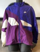 1 x Men's Genuine Nike VINTAGE Tracksuit Top - Colour: Blue/Purple/White - Size (EU/UK): L/L - Pre-