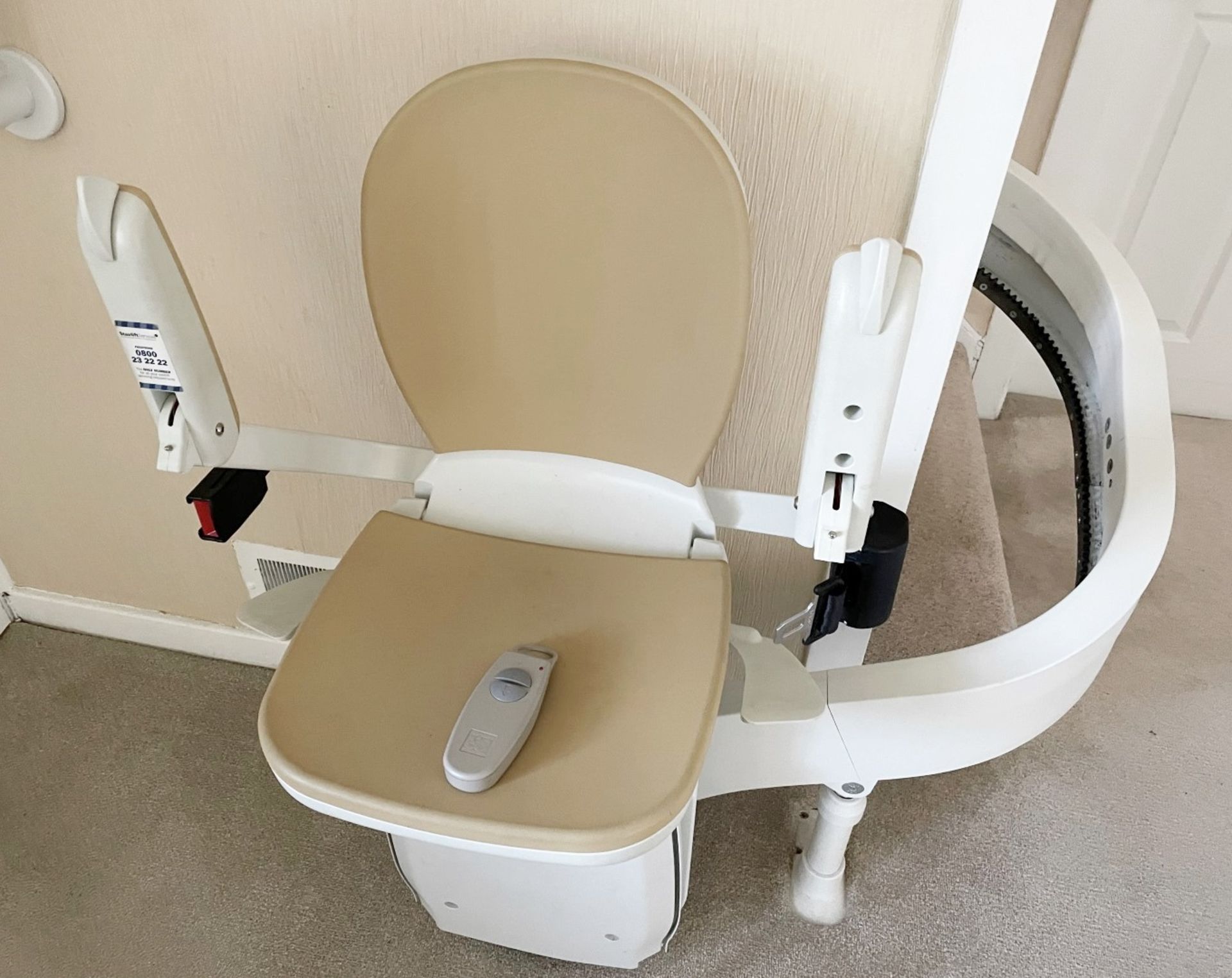 1 x  Acorn 180 Curved Stairlift And Track - Includes 2 x Remote Controllers - From An Exclusive